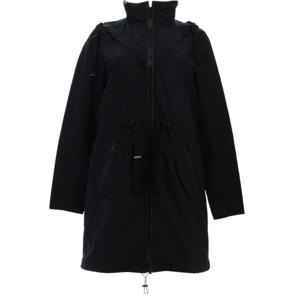 NWT CENTIGRADE ANORAK JACKET CINCHED WAIST‎ BLACK XXS